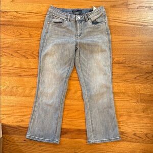 FDJ French Dressing Jeans Olivia Light Blue Ankle Cropped Flare Jeans Women 2